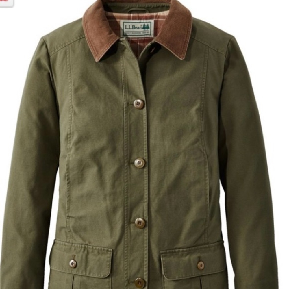 NWT L.L. Bean Women's Adirondack Barn Coat, Flannel-Lined. Size Medium.